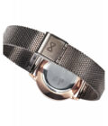 Reloj Mark Maddox MM7115-57 de mujer en acero IP rosado con malla milanesa y esfera negras