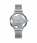 Reloj Mark Maddox MM7150-00 de mujer en acero con malla milanesa y esfera forma estrella gris