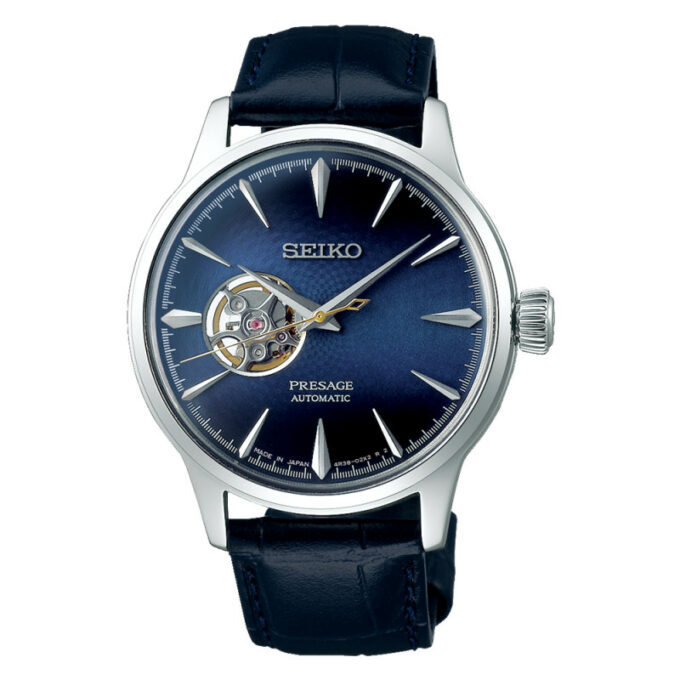 Reloj Seiko SSA405J1 de hombre automático con caja acero y correa piel y esfera azul