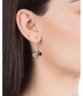 Pendientes Viceroy 1392E01019 de mujer en acero dorado con abalorios de colores y perla